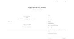 Desktop Screenshot of christophwoehrle.com