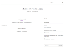Tablet Screenshot of christophwoehrle.com
